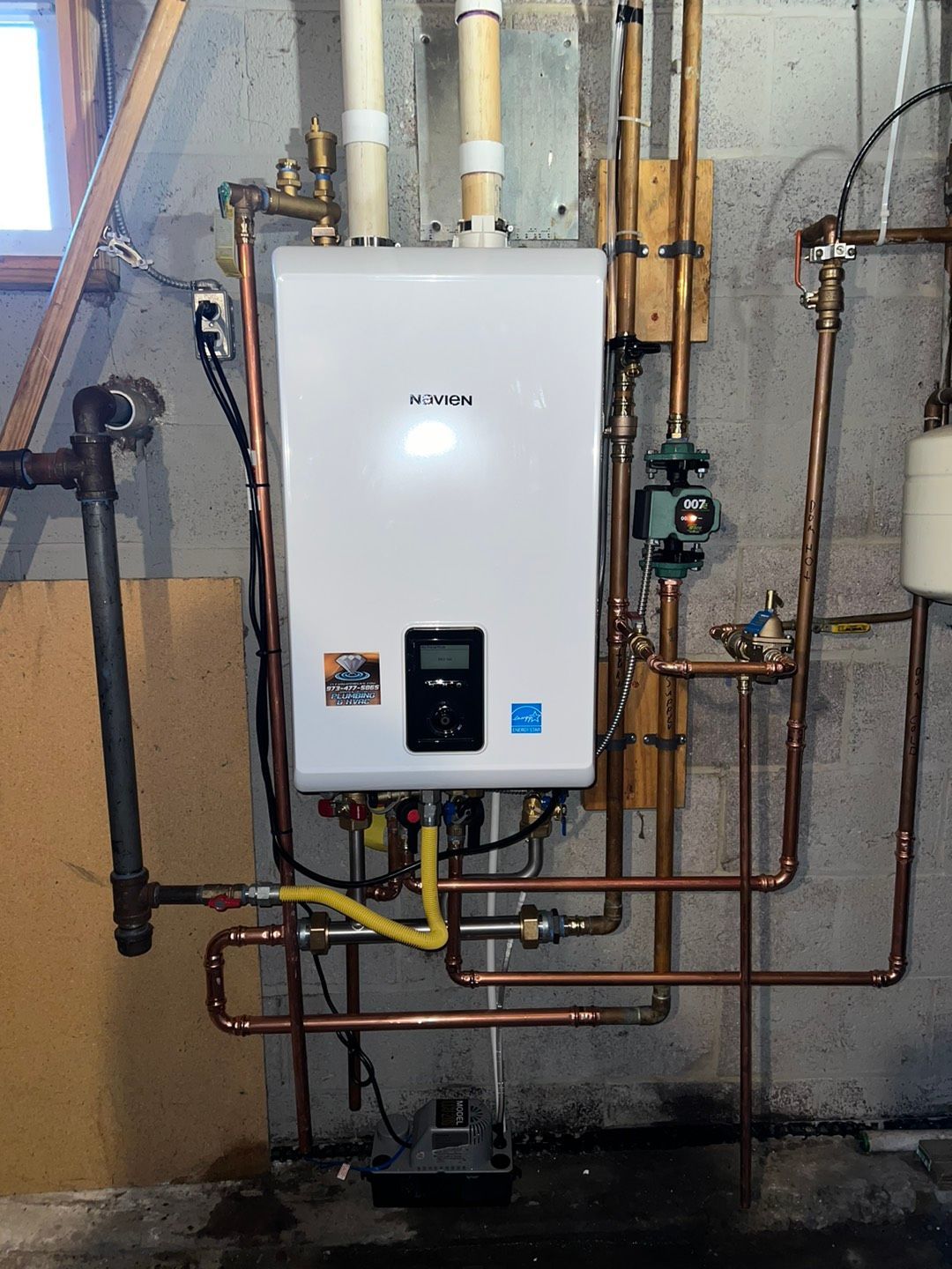 White water heater with steel pipes - Lafayette, NJ | Clear Water Solutions