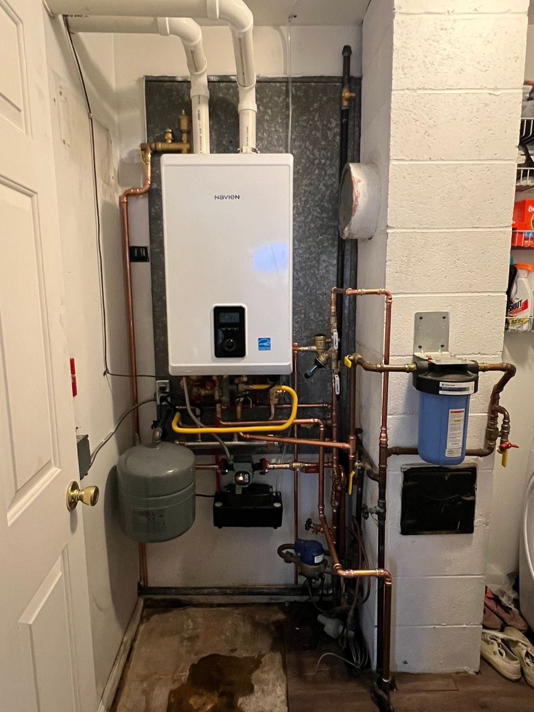 Water heater on the corner of a room - Lafayette, NJ | Clear Water Solutions