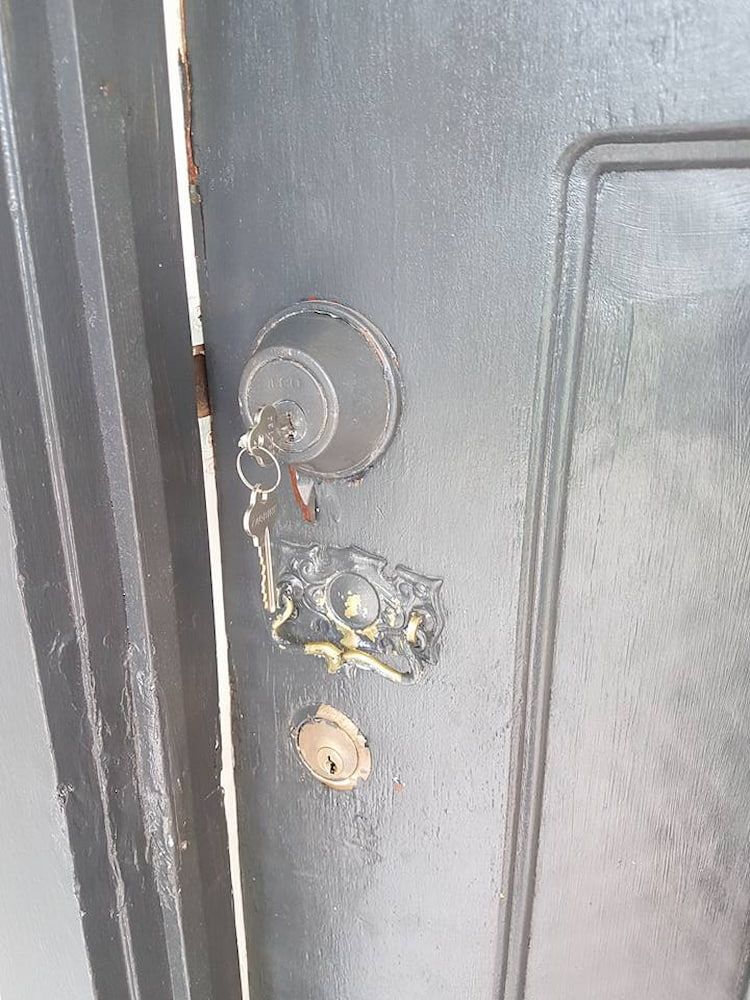 A Close Up of a Door With a Key in It — South Coast Locksmiths in Kiama, NSW