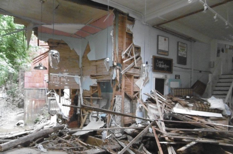 storm damage to a building