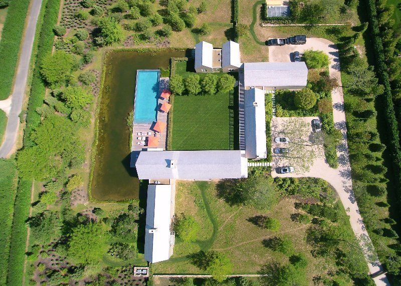 Sagg Main Street Residence aerial view