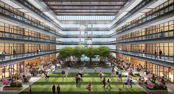 Bell Works atrium