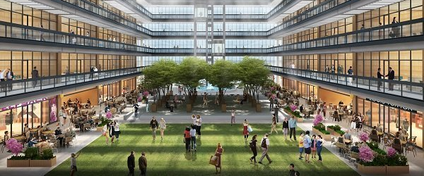 Indoor Atrium at Bell Works