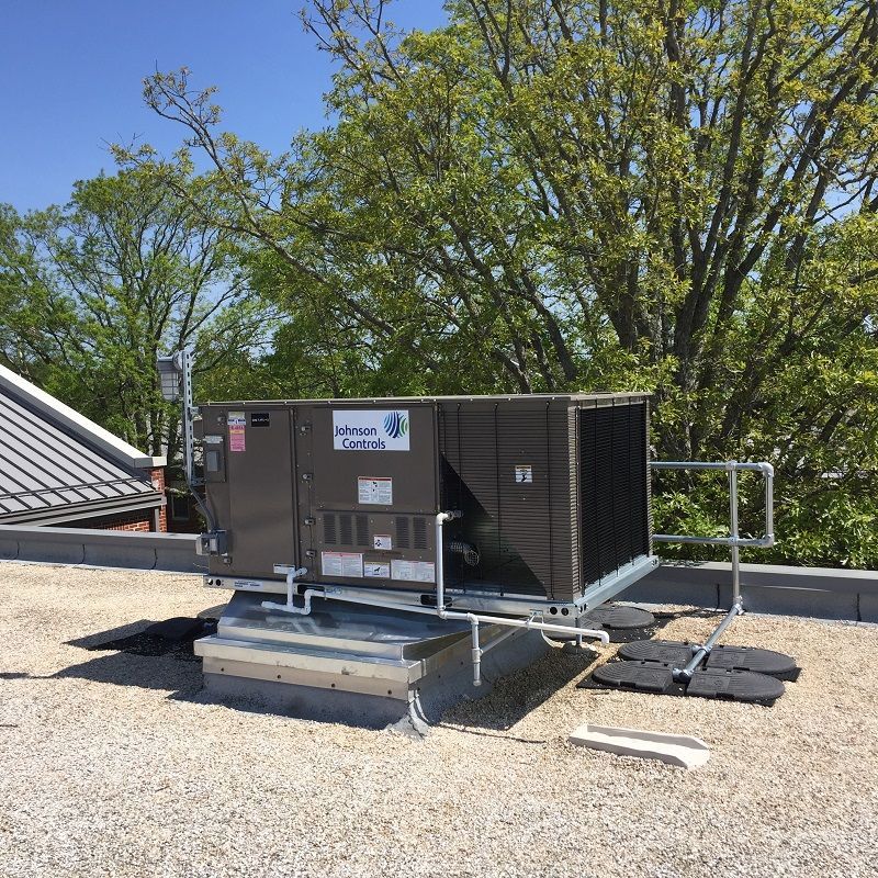 Air Handling Unit on Roof of Building