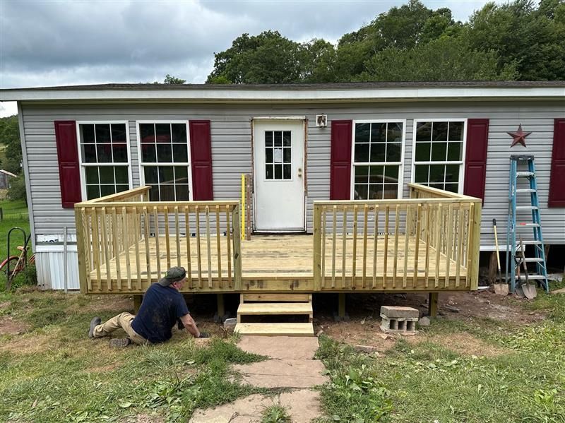 Building porch on house
