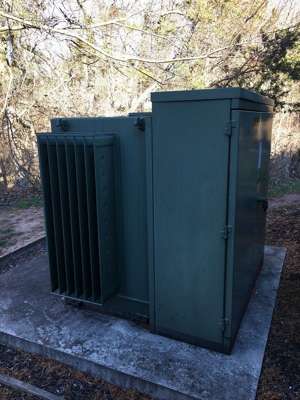 Generator outside a building