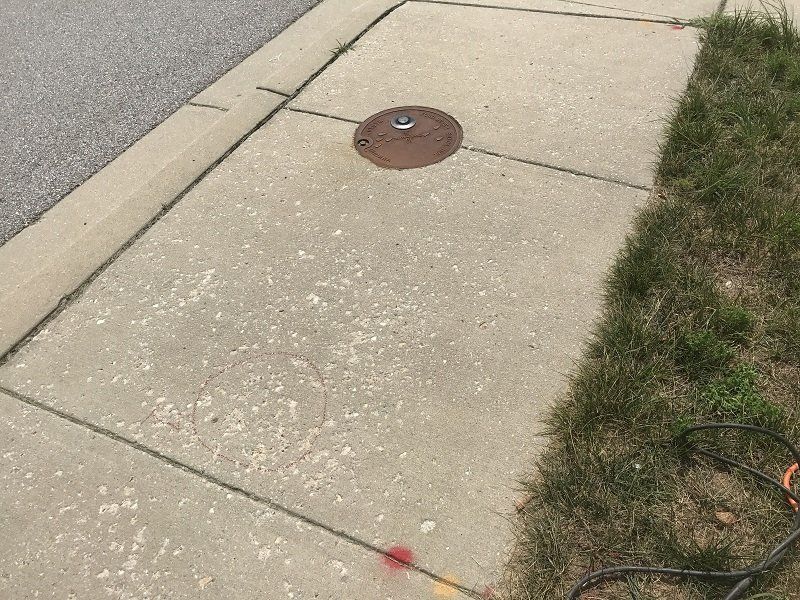 concrete sidewalk