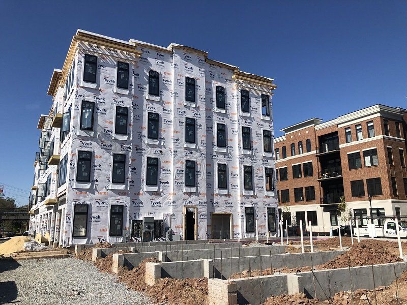 King Street Station facade in construction