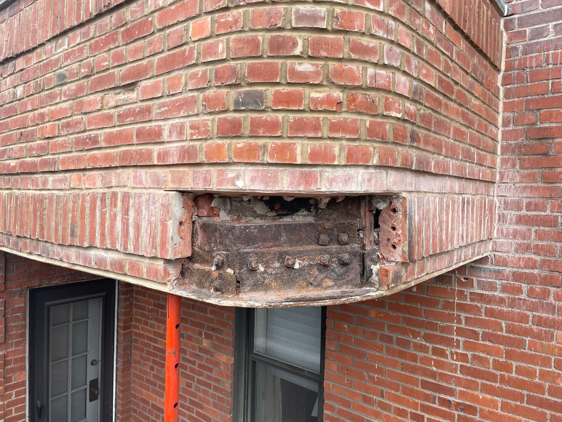 Corroded  balcony 
