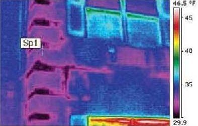 Thermal image of building