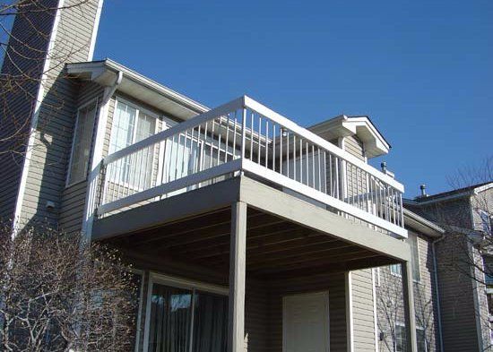 Second floor balcony of a condo