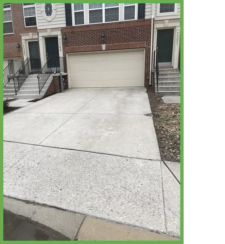 Driveway of residence