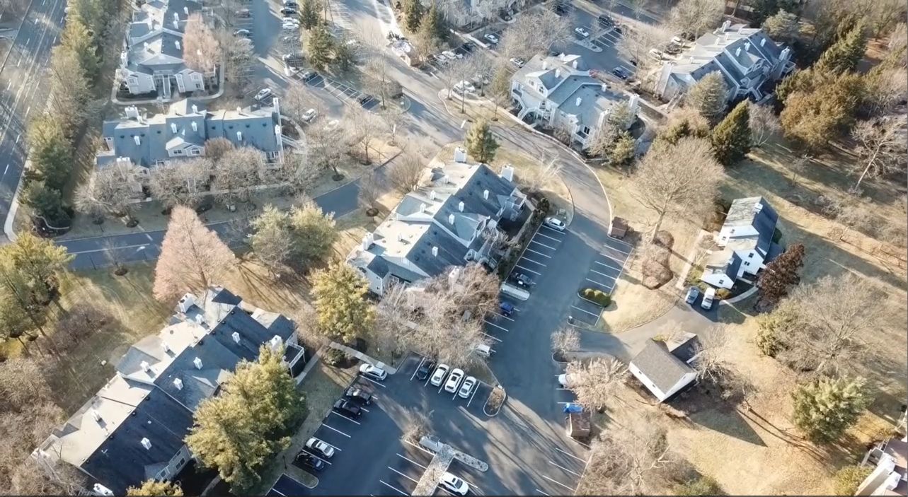 Drone photo of multi-family community