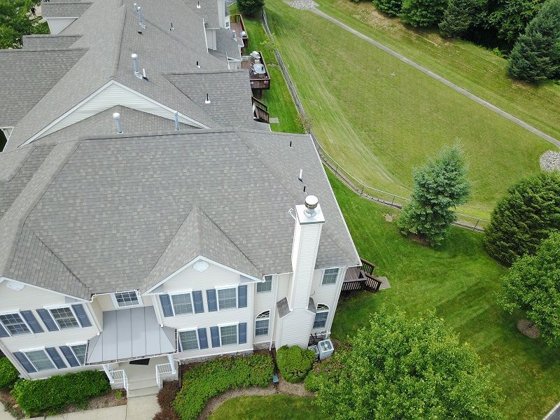 Drone photo of multifamily community