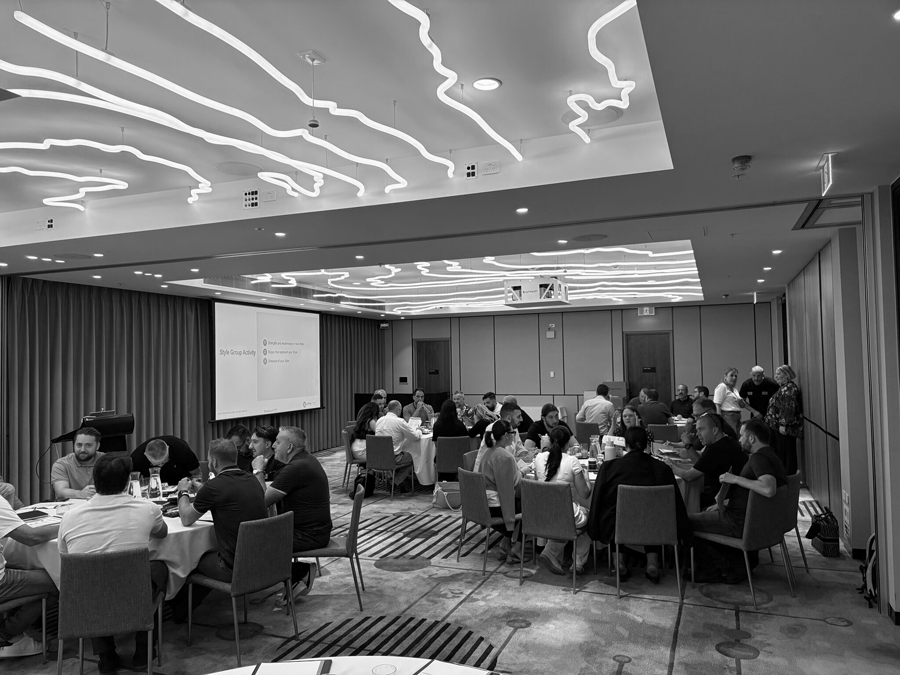 JB Hi-Fi Commercial sales team participating in training by the Social Intelliegnce Group.