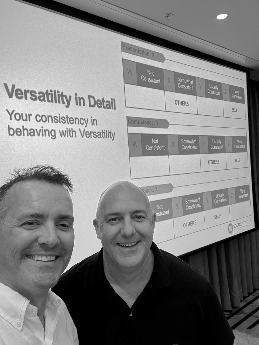 Image of Luke Ross from the Social Intelligence Group with Jason Drummond from JB HiFi.