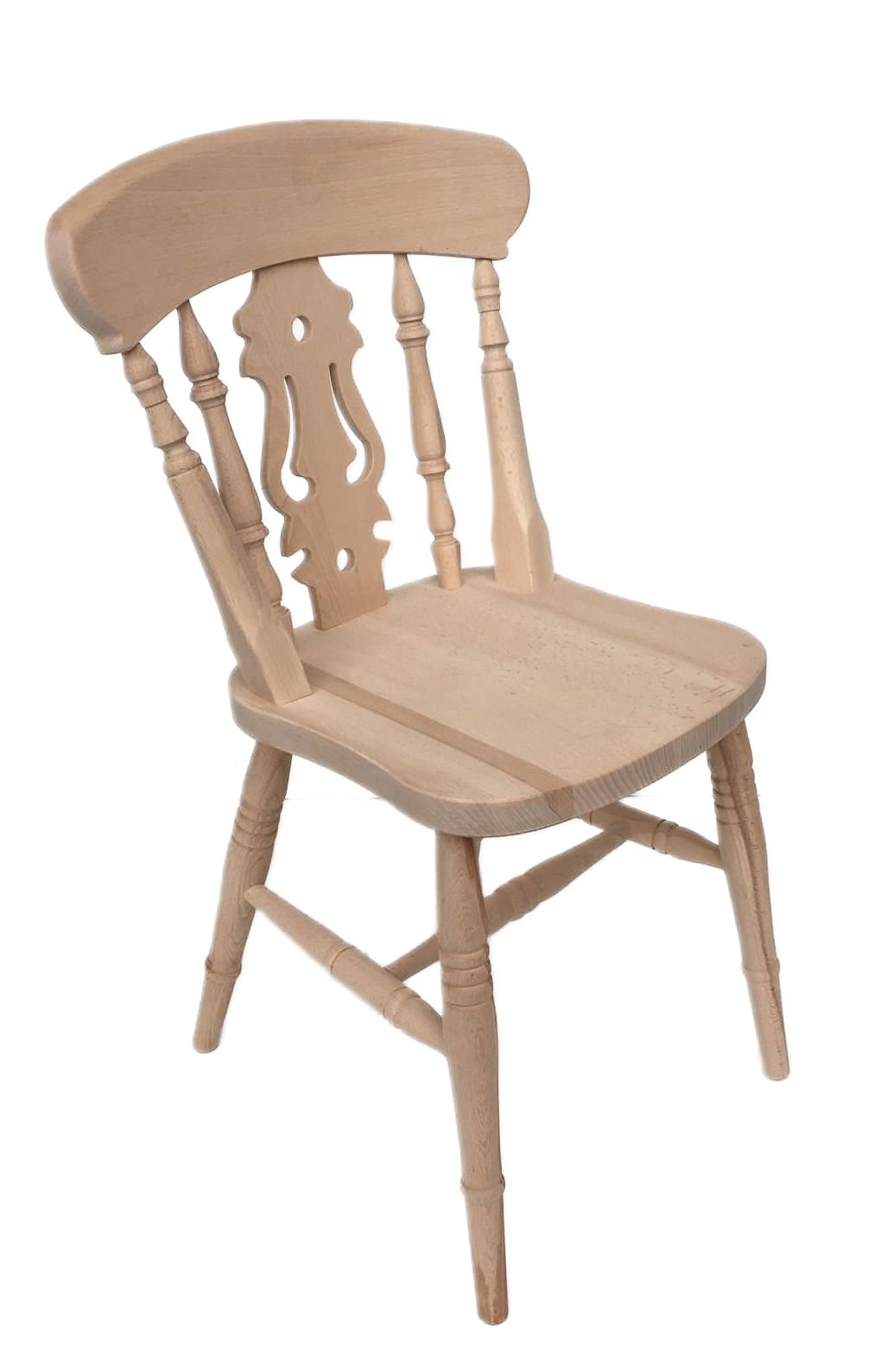 fiddle farmhouse beech dining chair