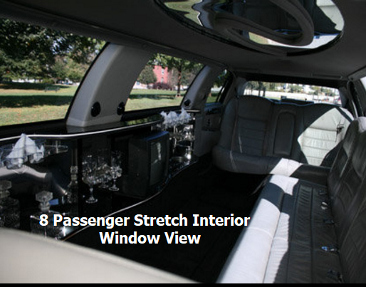 METHUEN VIP LIMO 8 passenger stretch interior window