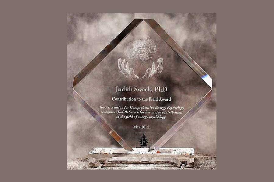 Dr. Judith Swack receives ACEP award for major contributions to the field of Energy Psychology
