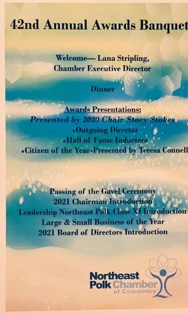 A poster for the 42nd annual awards banquet