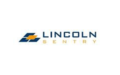 Lincoln Sentry logo in blue and gold on a white background