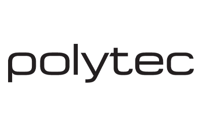 Black lowercase “polytec” logo on a white background