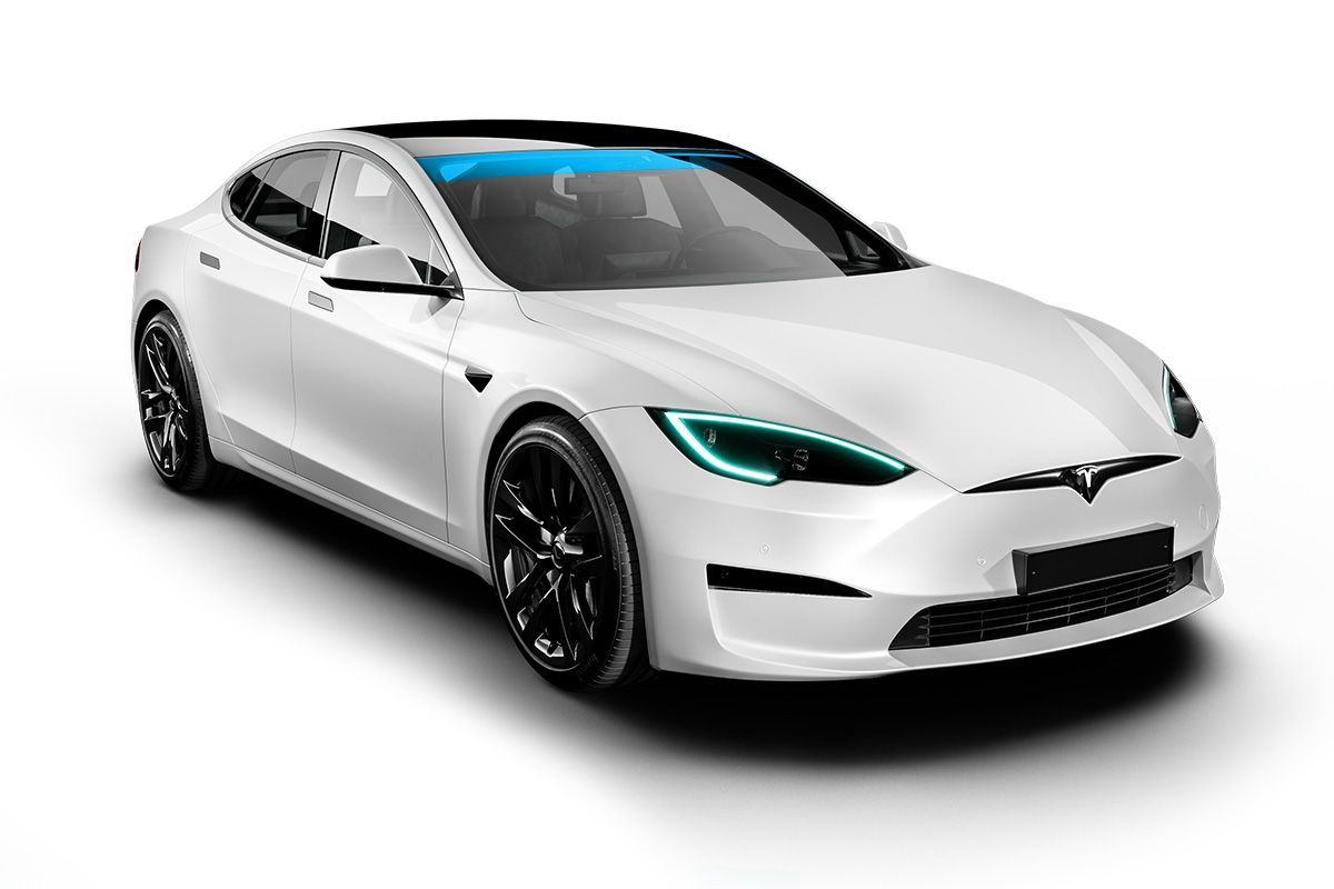 carbon-windshield-strip-tint-tesla-4door