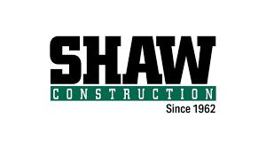 The logo for shaw construction since 1962