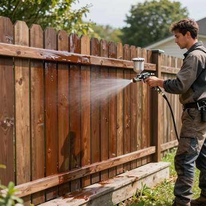 Fence Stain, Pressure Washing, Repairs & building.