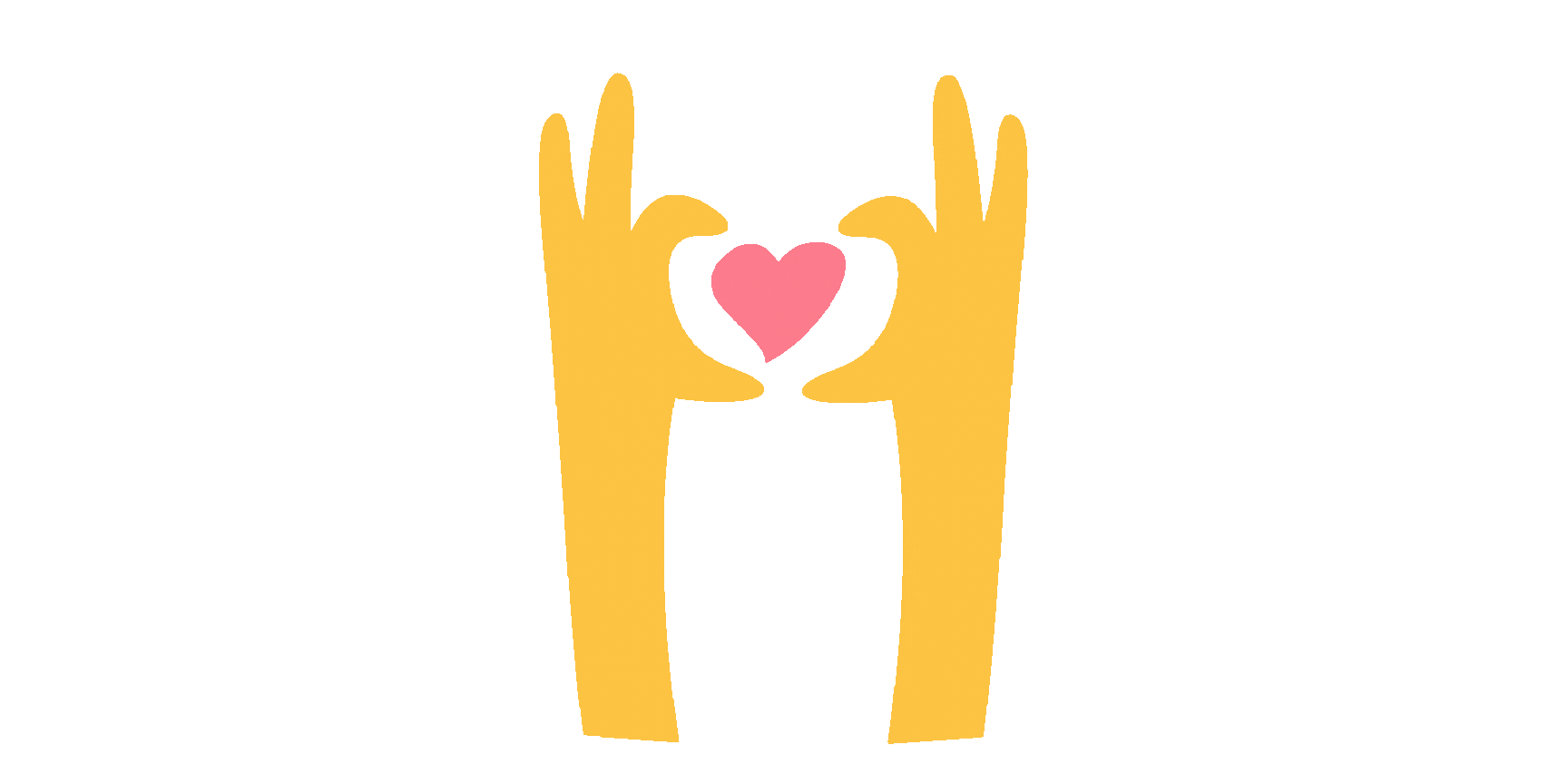 A pair of hands making a heart shape with their fingers.