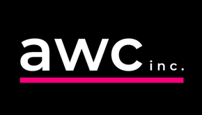 AWC All Ways Clean, White Lettering, Black Logo