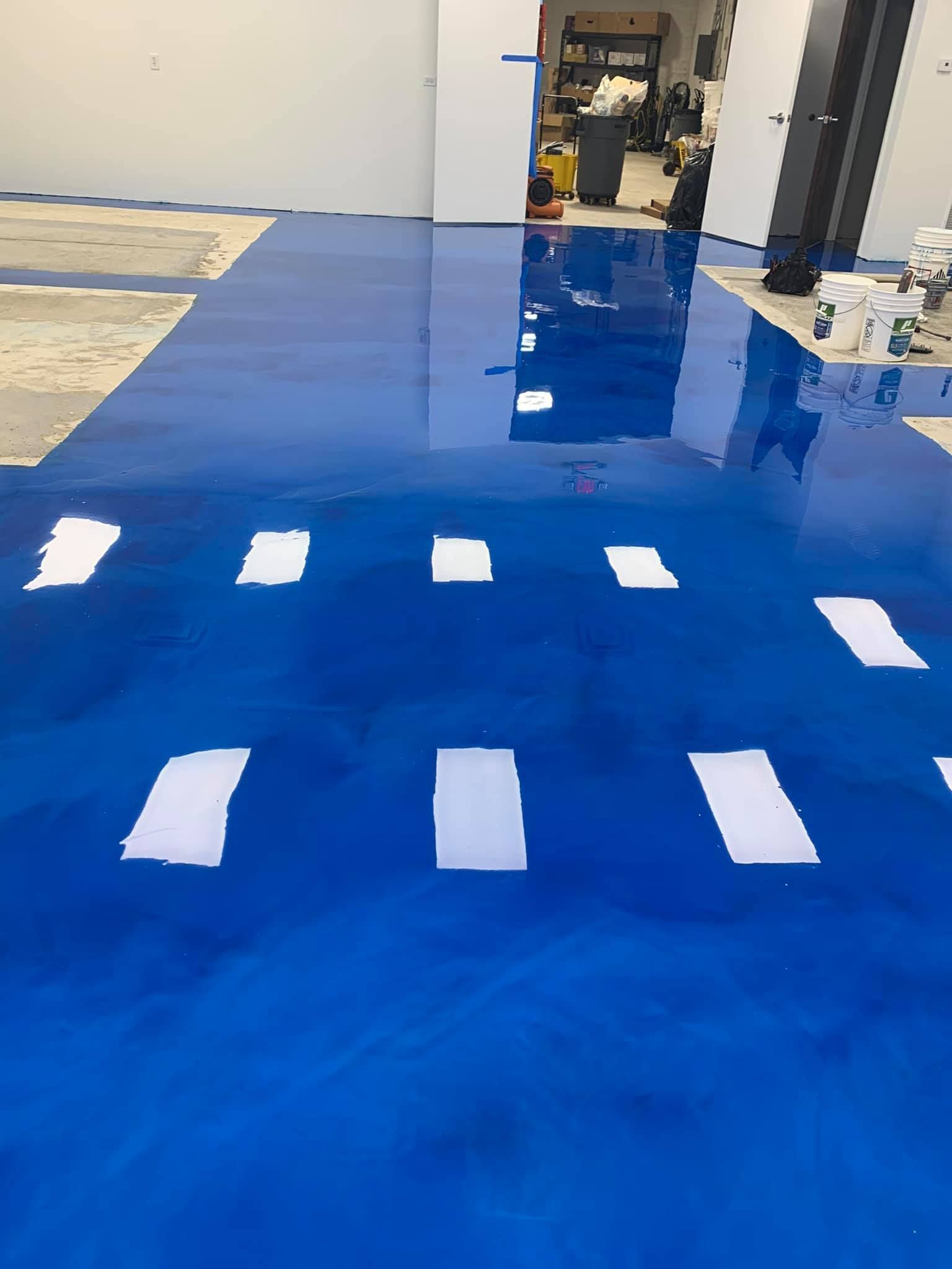 Two Men Cleaning The Floor – Oak Lawn, IL – Dana Decorative Concrete Inc