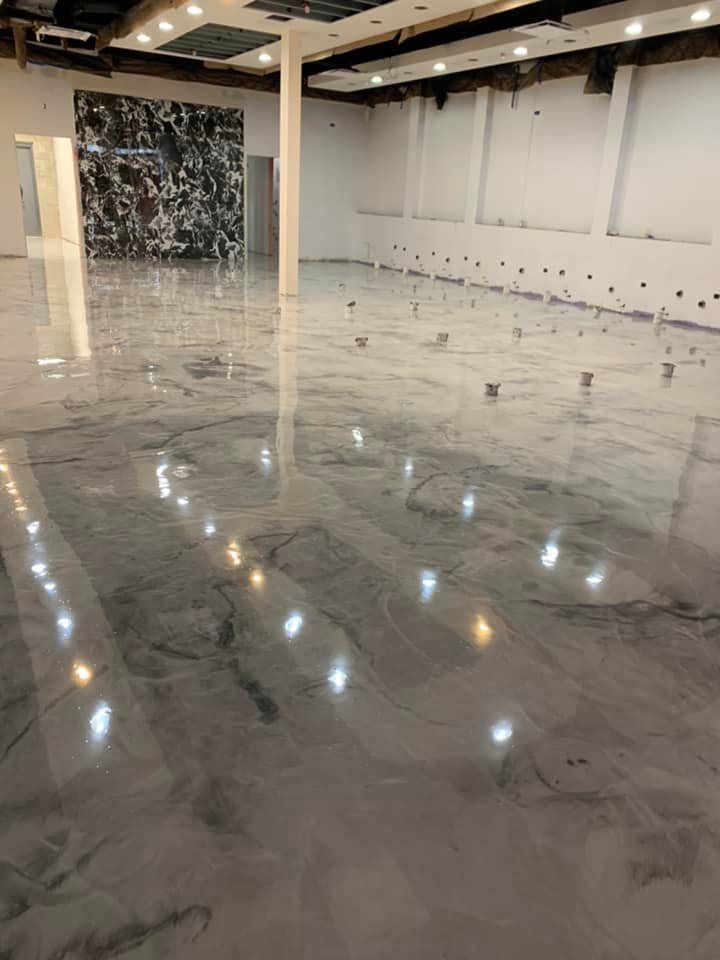 Picture Of Two Man Working – Oak Lawn, IL – Dana Decorative Concrete Inc