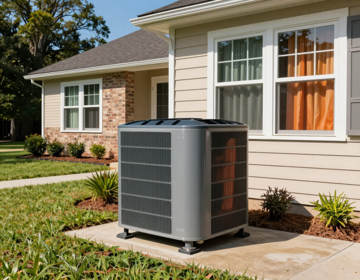 New condenser installation, residential home, Blount County, AL