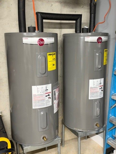 Placeholder for water heater installation photo, location to be added