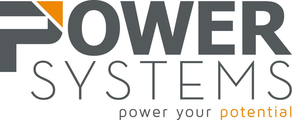 Power Systems logo with gray and orange text and the tagline “power your potential”