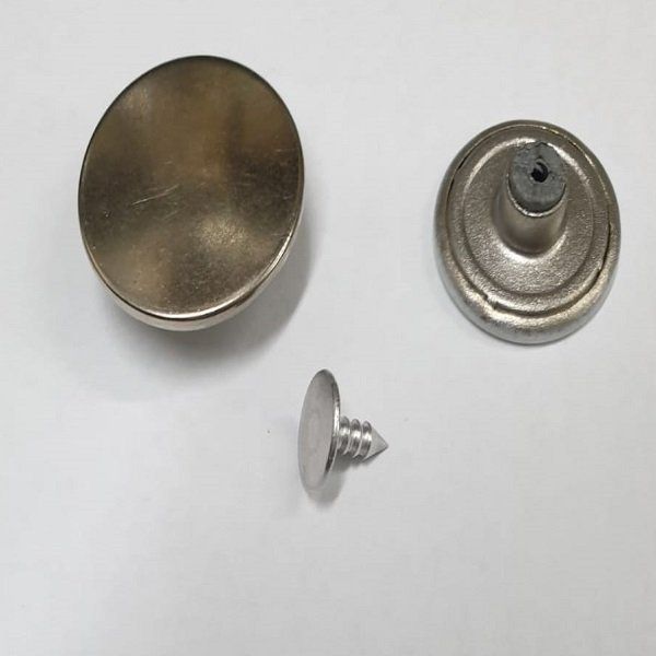 כפתורים לג'ינס ניקל מבריק