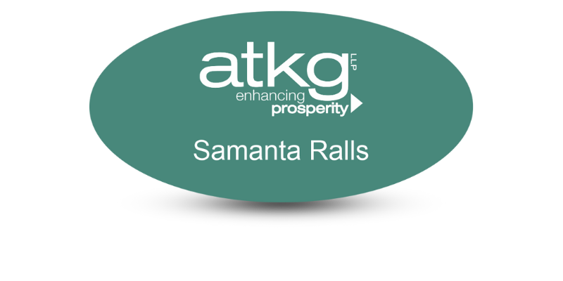 Engraved plastic name badge