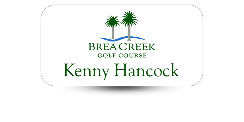golf course name tag