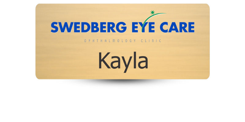 eye care center name badge