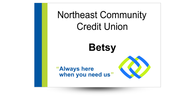 banking name badge