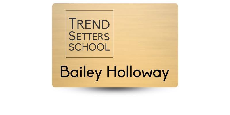 school name badge