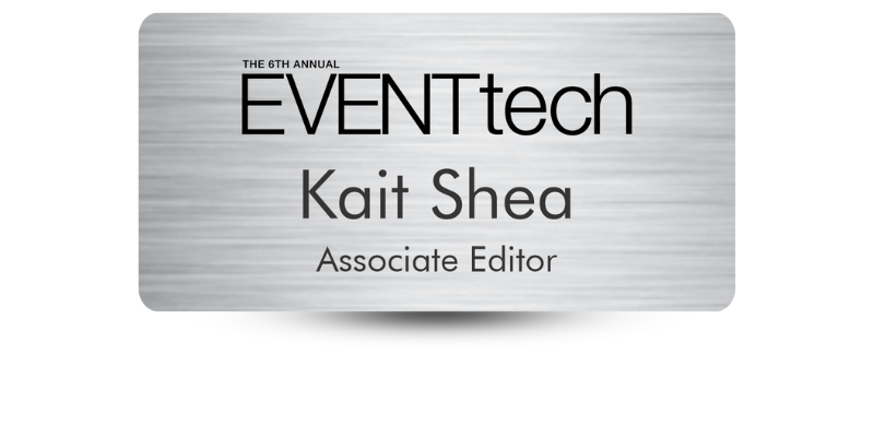Customized metal name badge