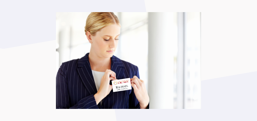 what side do you where your name tag on?