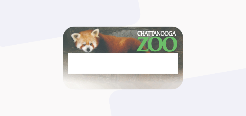 brand integrated reusable name tag design