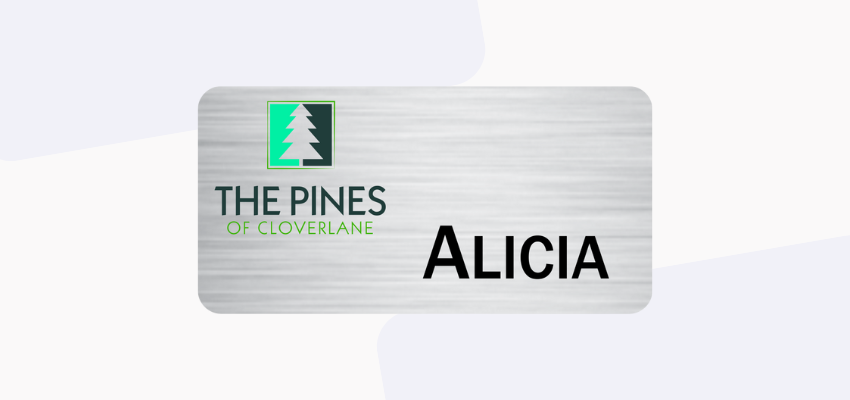 types of name tag backings