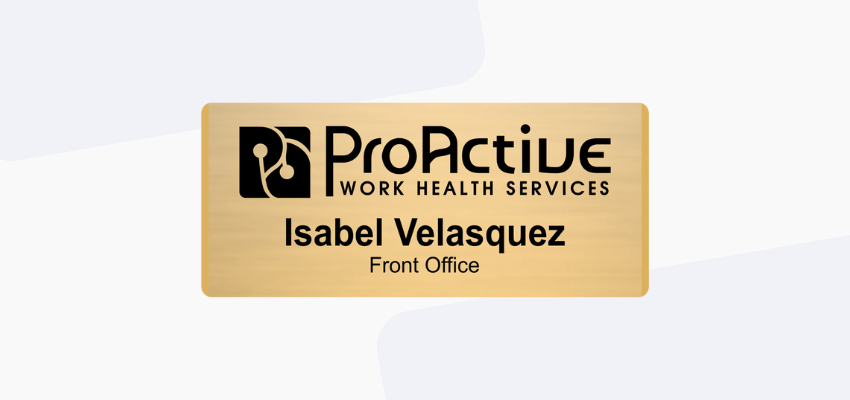 manufacturing industry name tags