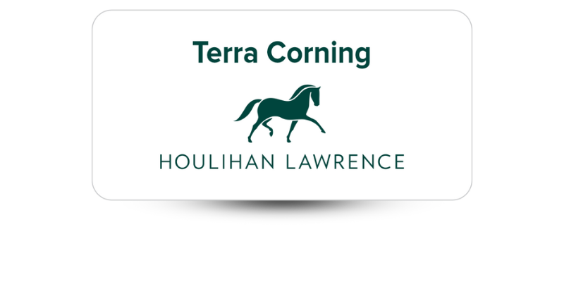 equestrian name badge