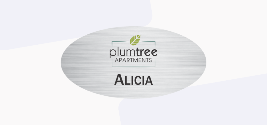 name tag illustrating a creative name tag design