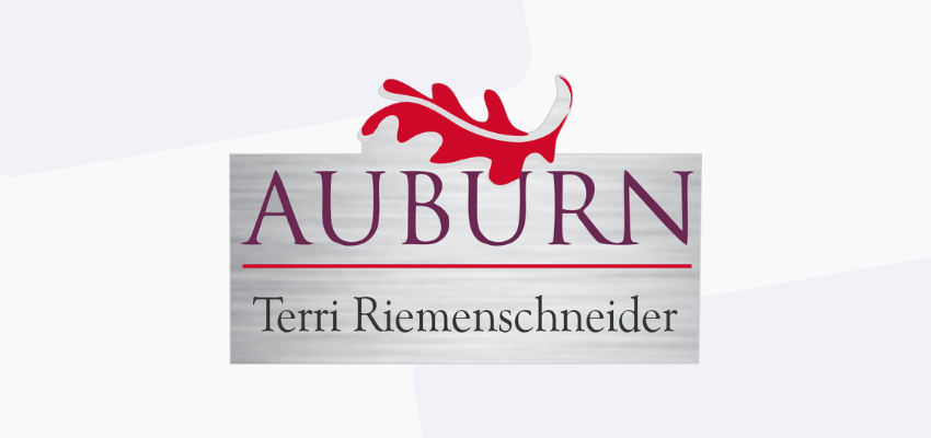 custom name tag with full color logo